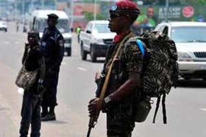 Les éléments de la Garde républicaine, le 30 décembre 2013 à Kinshasa. © AFP