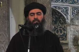Capture d’écran d’une vidéo de propagande du chef de l’Etat islamique (EI), Abou Bakr Al-Baghdadi.