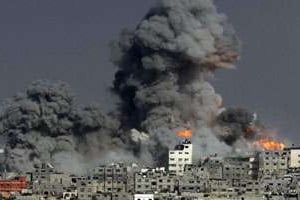 Gaza sous les bombes israéliennes. © AFP