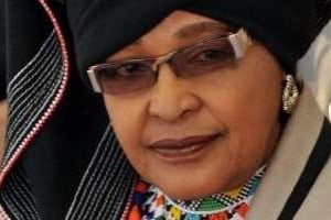 Winnie, l’ex-femme de Nelson Mandela. © AFP