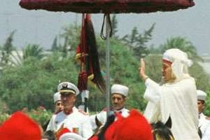 Le 30 juillet 1999, Mohammed VI est couronné à l’âge de 35 ans. © ABDELHAK SENNA / AFP