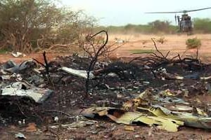 Les débris du vol AH 5017 d’Air Algérie, le 25 juillet 2014. © AFP