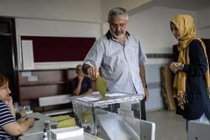 Un bureau de vote d’Istanbul, le 10 août 2014, jour de l’élection présidentielle. © AFP