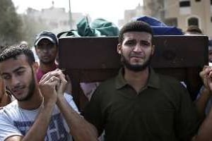 Funérailles le 23 août 2014 à Gaza. © AFP