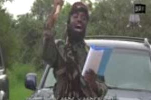 Capture d’écran d’une vidéo diffusée par Boko Haram le 24 août 2014. © AFP