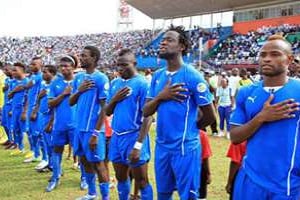 L’équipe du Sierra Leone au stade de Freetown, le 8 juin 2013. © AFP