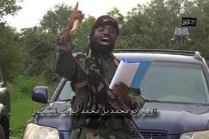 Capture d’écran réalisée le 24 août 2014 d’une vidéo diffusée par Boko Haram. © AFP