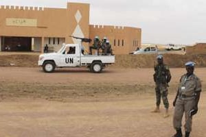 Des soldats de la Minusma dans le nord du Mali. © Reuters