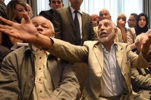 Au meeting du FLN, le 24 juin, Abdelaziz Belkhadem a fait un esclandre. © Farouk Batiche/AFP