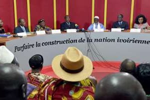 Ouverture des travaux de la CDVR, à Abidjan le 8 septembre 2014. © AFP