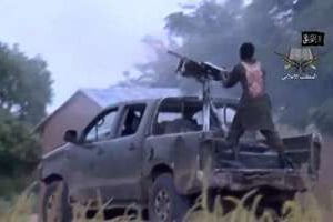 Photo tirée d’une vidéo, le 24 août 2014, réalisée par Boko Haram. © AFP