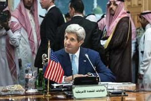 Le secrétaire d’Etat américain John Kerry le 11 septembre 2014 à Jeddah. © AFP