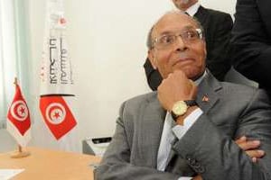 Moncef Marzouki le 20 septembre 2014 à Tunis. © AFP