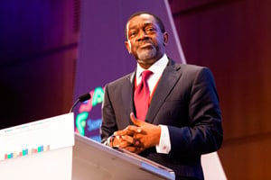André Fotso est le président du Gicam, le principal syndicat patronal du Cameroun. © Camille Millerand/JA