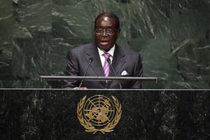 Zimbabwe: Mugabe dénonce à l’ONU les « sinistres machinations » des Occidentaux © AFP
