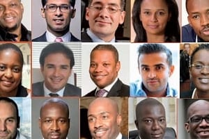 Les leaders économiques de demain sélectionnés par l’Institut Choiseul sont âgés de 40 au plus. © Montage Jeune Afrique