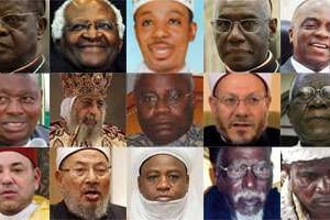 Les 15 leaders religieux sélectionnés par J.A. © DR/Montage J.A.