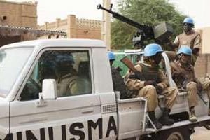 Des soldats de la Minusma au Mali. © AFP