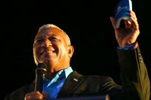 Franck Bainimarama a été élu le 17 septembre. © Simon Watts / AFP