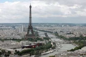 Vue aérienne de Paris. © AFP