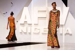 Lors del’African Fashion Week à Lagos, le 18 mai dernier. © Gwen Dubourthoumieu pour J.A.
