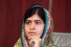 La Pakistanaise Malala Yousafzai, lors d’une conférence de presse le 14 juillet 2014 à Abuja. © AFP