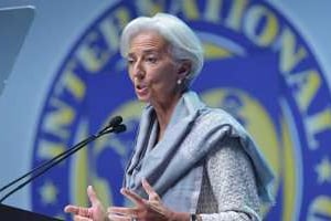 La directrice du FMI, Christine Lagarde, le 10 octobre 2014 à Washington. © AFP