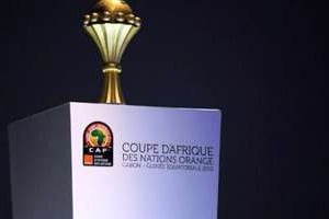 Le trophée de la Coupe d’Afrique des nations Orange. © AFP