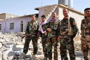 Des peshmergas patrouillent à Bashiqa. © Sivan Siddik / ANADOLU AGENCY / AFP