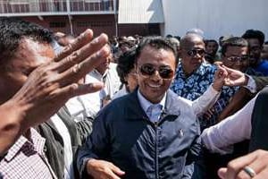 L’ancien chef d’Etat Marc Ravalomanana, à Antananarivo le 13 octobre 2014. © AFP