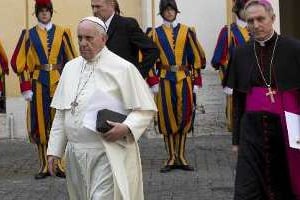 Le pape François au Vatican le 17 octobre 2014. © AFP