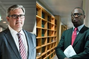 Mitchell Zuklie (à g.) et Pascal Agboyibor, respectivement PDG et patron Afrique d’Orrick. © Vincent Fournier