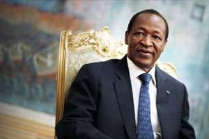 Blaise Compaoré, au pouvoir depuis 27 ans. © Kenzo Tribouillard/AFP