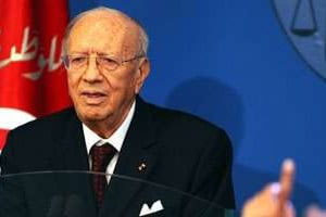 Béji Caïed Essebsi, leader du parti Nida Tounes. © AFP