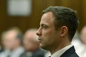 Oscar Pistorius lors de la dernière audience de son procès le 21 octobre 2014 à Pretoria. © AFP