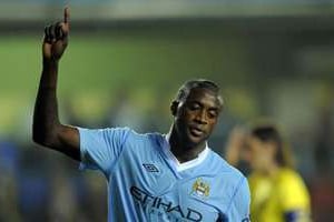 Yaya Touré, milieu de Manchester City. © AFP