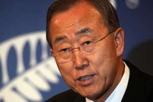 Ban Ki-moon, secrétaire général de l’ONU. © AFP