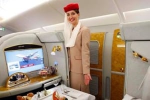 Basée à Dubaï, Emirates dessert 26 villes du continent. Ici, dans un A380. © Reuters