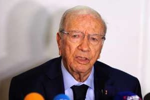 L’ancien Premier ministre et leader du parti Nidaa Tounès, Béji Caïd Essebsi. © AFP