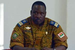 Le lieutenant-colonel Isaac Zida à Ouagadougou, le 2 novembre 2014. © Issouf Sanogo/AFP