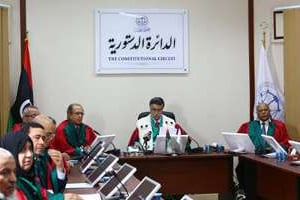 Les juges de la Cour suprême libyenne à Tripoli, le 6 novembre 2014. © AFP