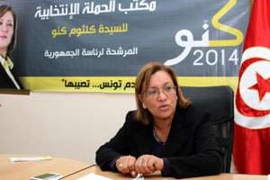 Kalthoum Kennou est la première femme candidate à la présidence de la Tunisie. © XINHUA/SIPA