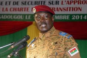 Le lieutenant-colonel Zida le 16 novembre 2014 à Ouagadougou, au Burkina Faso. © AFP