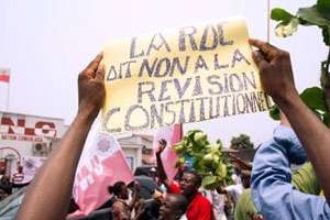 Manifestation le 23 septembre 2014 près de Kinshasa, en RDC. © AFP