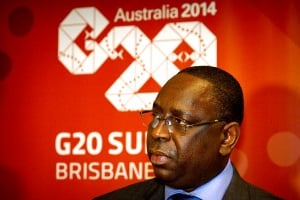 Le président Macky Sall était invité à la réunion du G20 organisé à Brisbane (Australie) du 15 au 16 novembre. © Patrick Hamilton/G20 Australia
