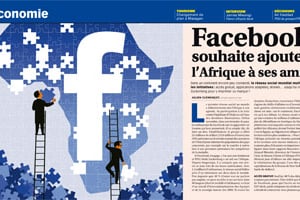 Facebook compte plus de 100 millions d’internautes africains inscrits sur sa plateforme. © Sévérin Millet pour JA