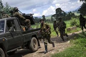 Des soldats des FARDC en mai 2012 au Nord-Kivu. © AFP