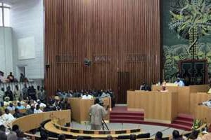 Séance à l’Assemblée nationale sénégalaise. © Seyllou Diallo / AFP