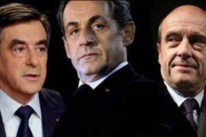 Sarkozy répète à ses rivaux, Fillon et Jupé, d’être unis. © AFP ; Montage JA