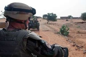 Un soldat français dans le Nord du Mali. © AFP